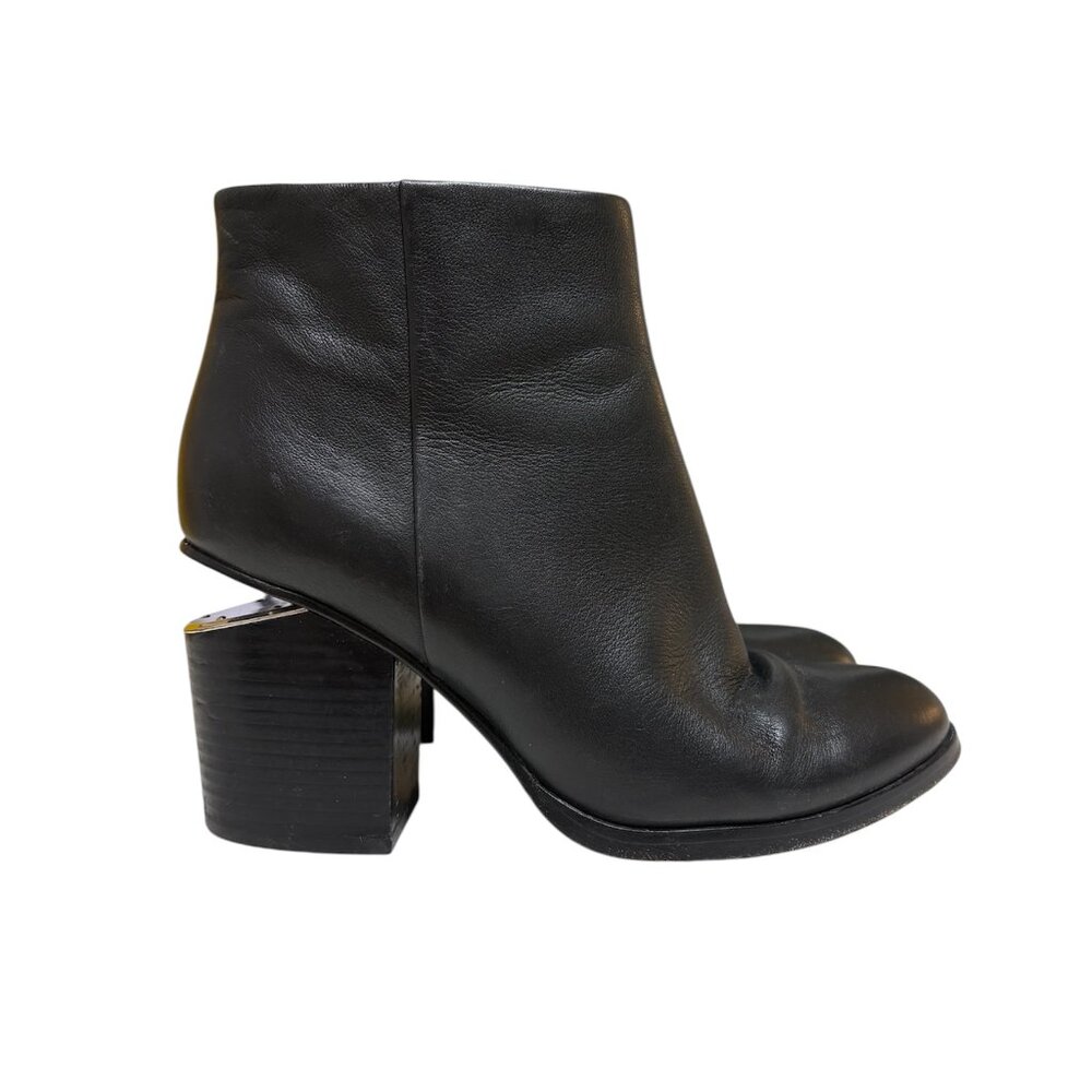 Alexandar Wang Black Leather Gabi Ankle Boots
